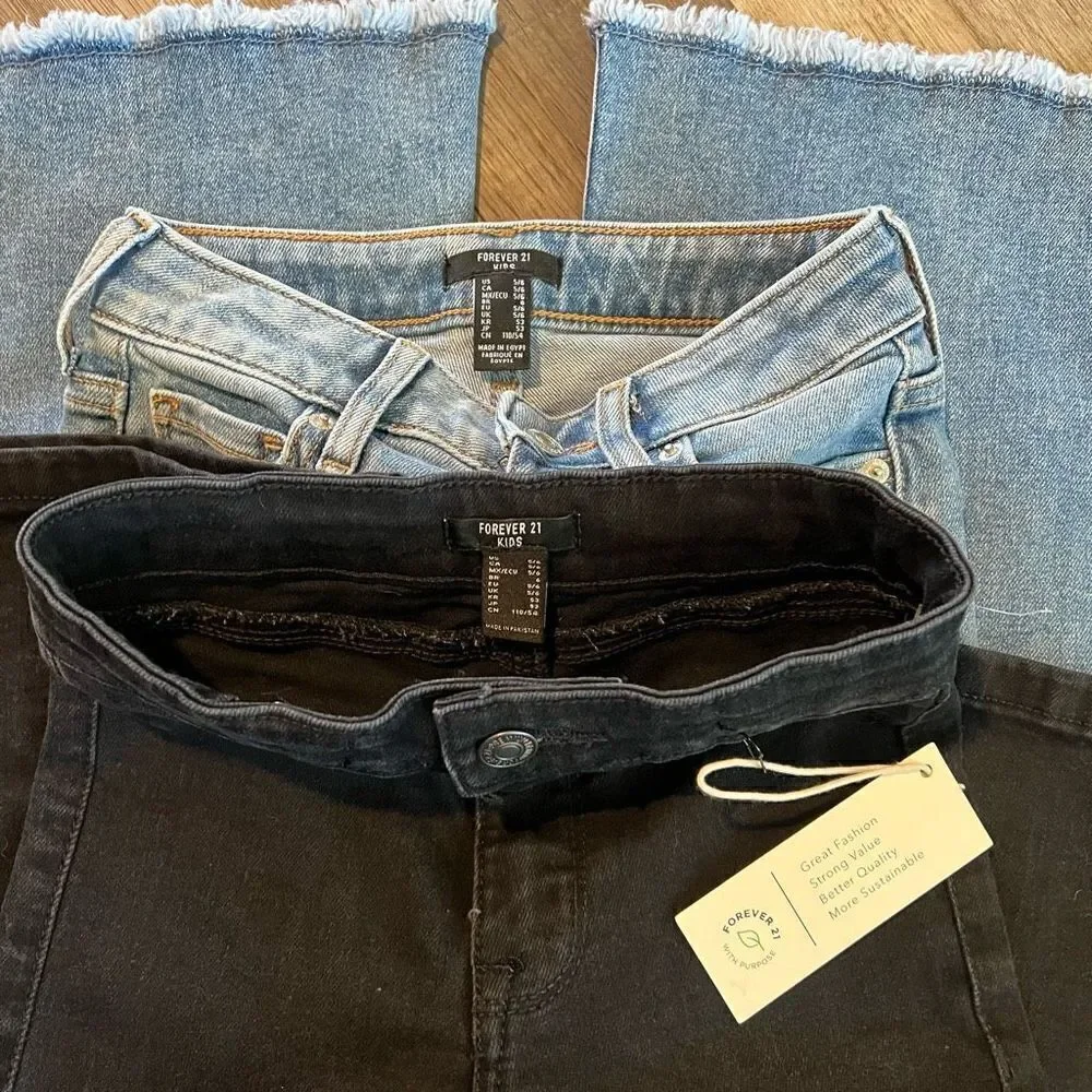 Forever 21 girls bootcut jeans size 5/6